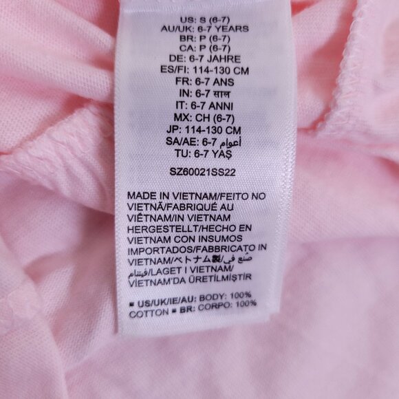 Spotted Zebra Girls Flamingo Skateboard Graphic Short Sleeves Dress Pink Small - Picture 6 of 9